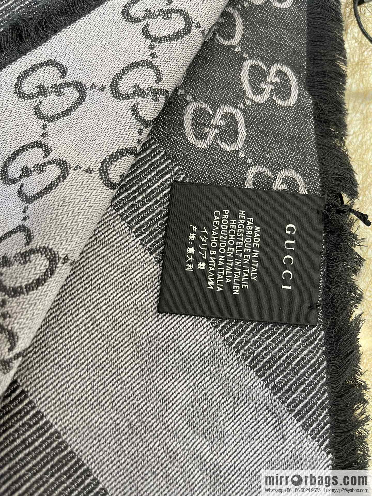 GUCCI Gucci silk-wool blend scarf