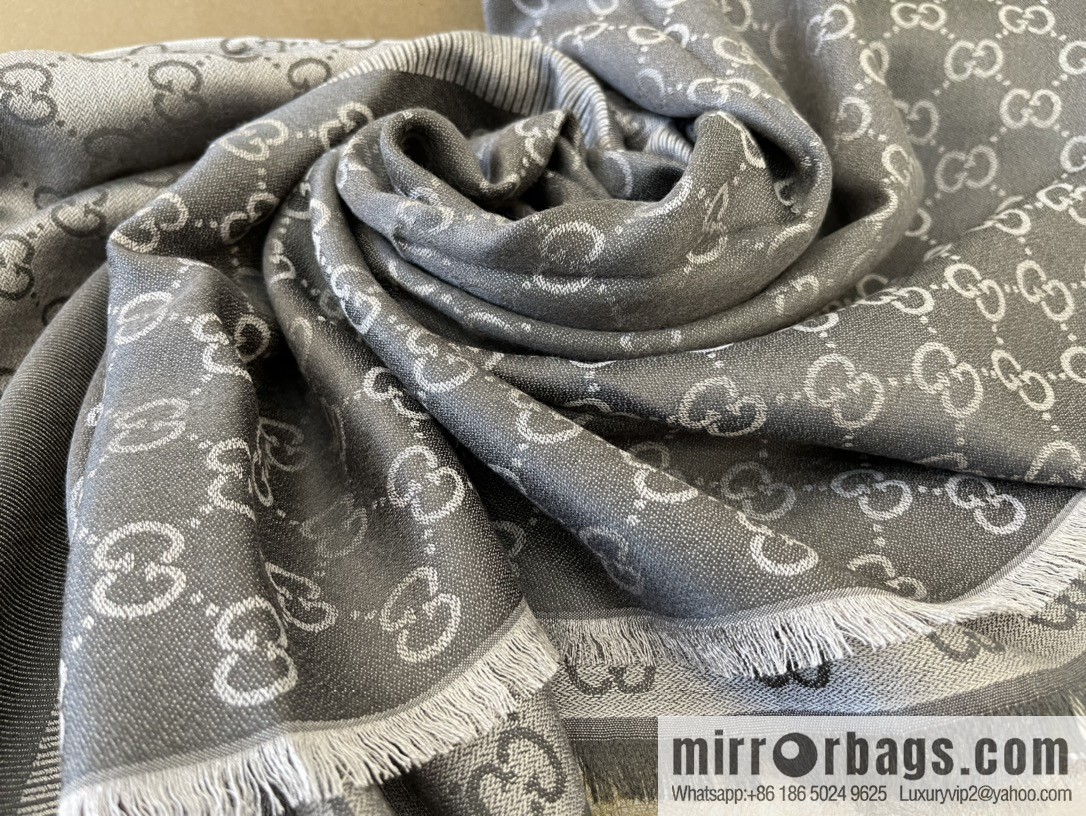 GUCCI Gucci silk-wool blend scarf