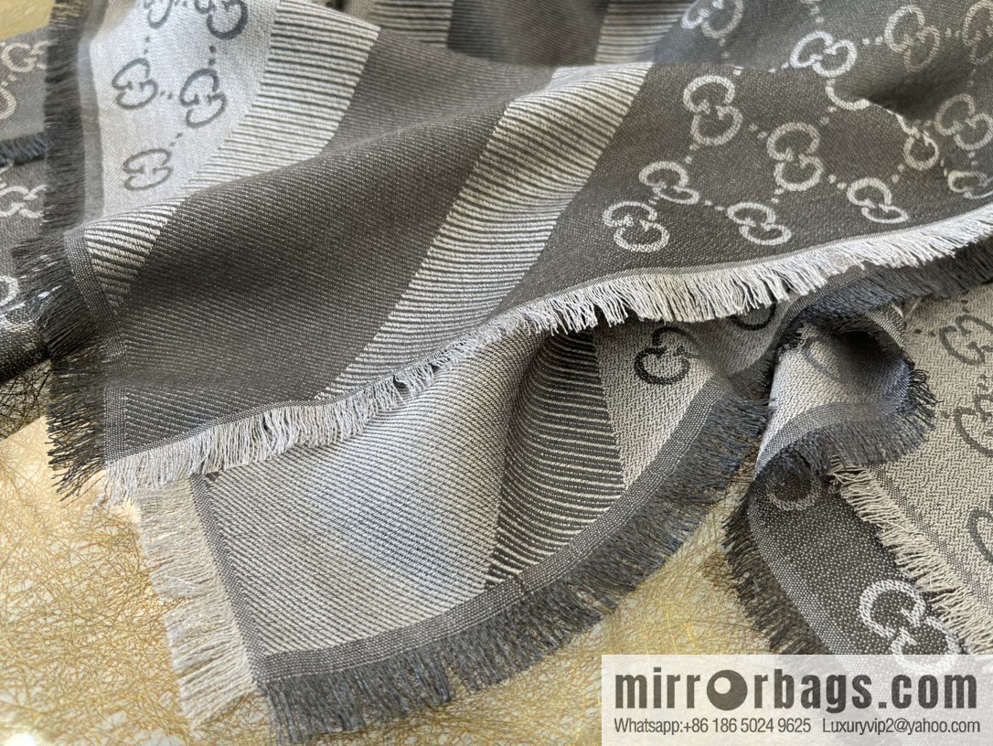 GUCCI Gucci silk-wool blend scarf