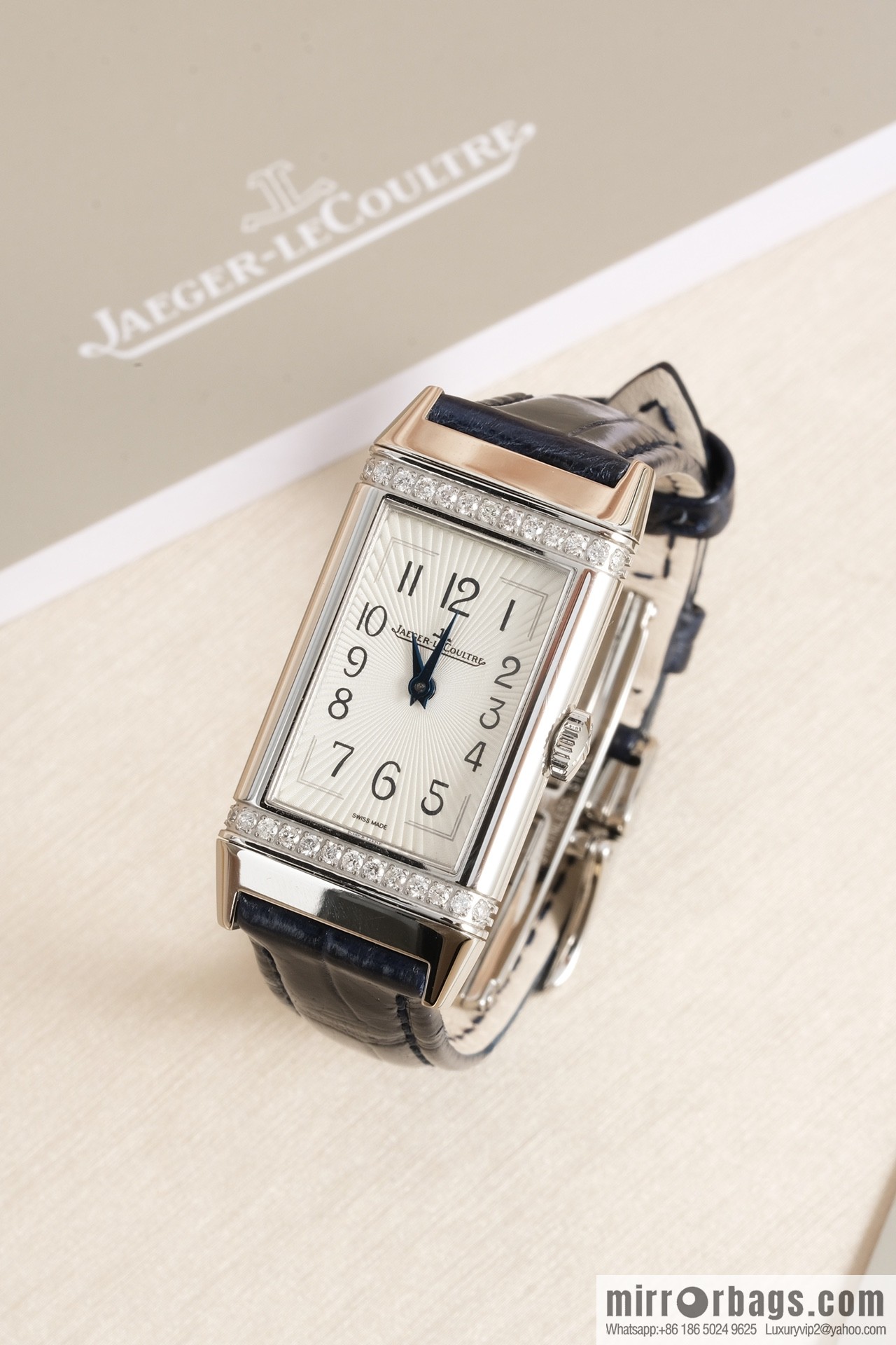 White dial, dark blue strap REF.3288420 Jaeger-LeCoultre red dial, red strap REF.3288560 Princess-style hands watch