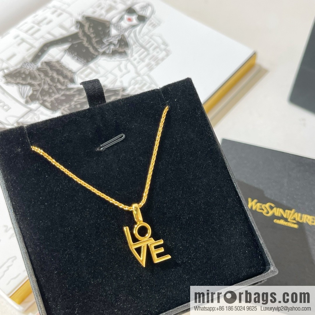 Saint Laurent YSL LOVE necklace