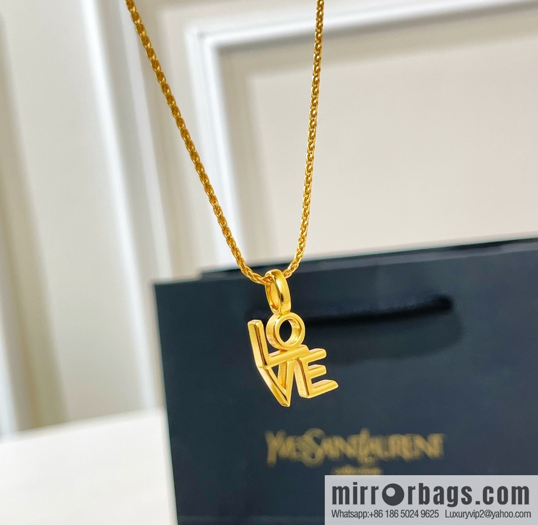 Saint Laurent YSL LOVE necklace