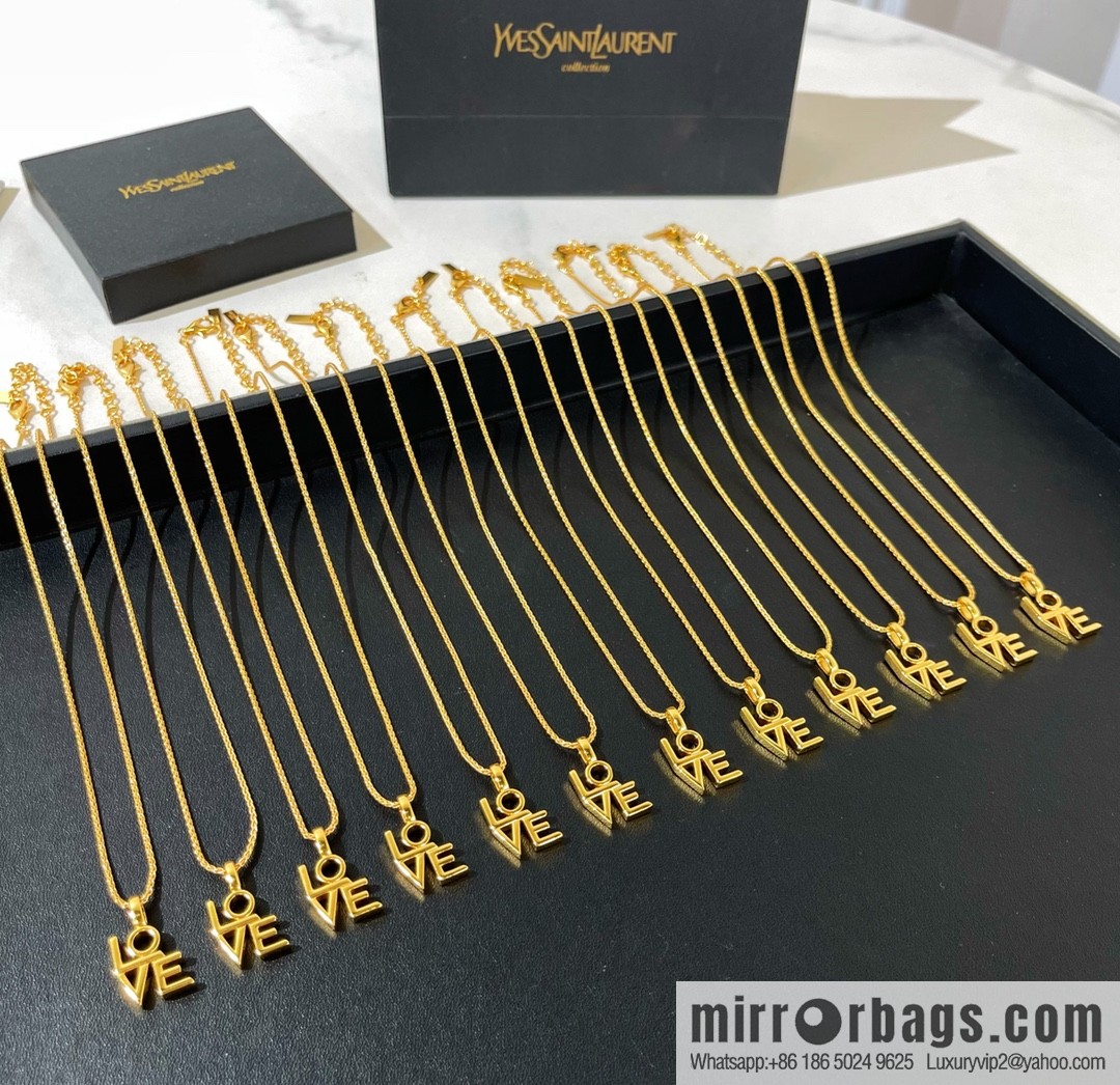 Saint Laurent YSL LOVE necklace