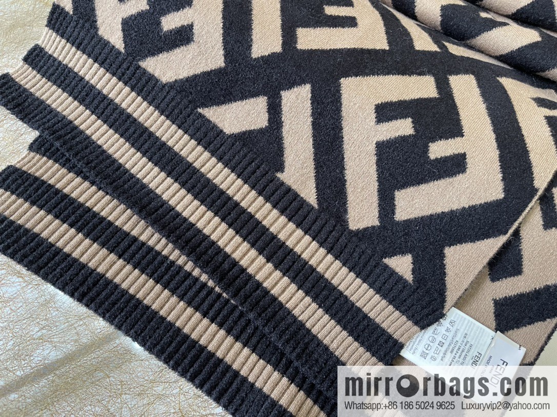 FENDI Fendi FF pattern jacquard woven scarf FXT251