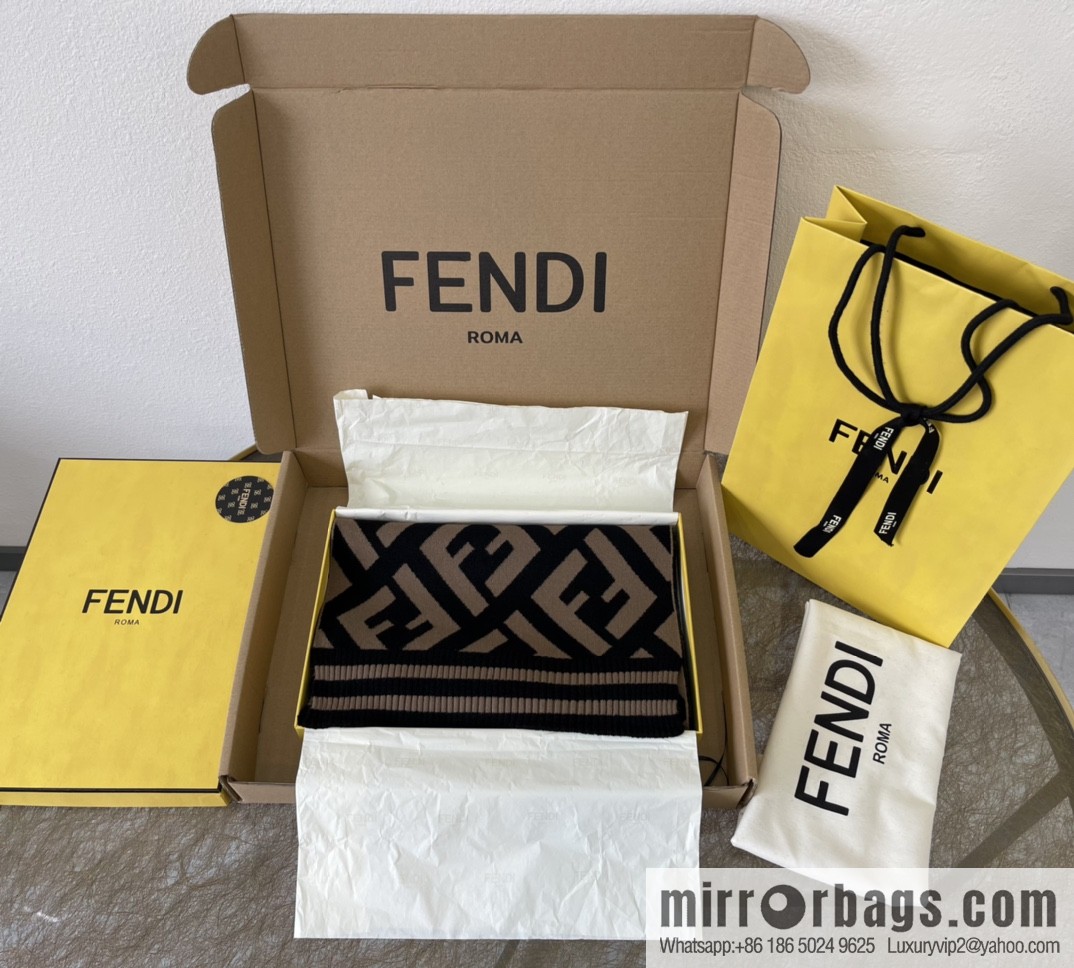 FENDI Fendi FF pattern jacquard woven scarf FXT251