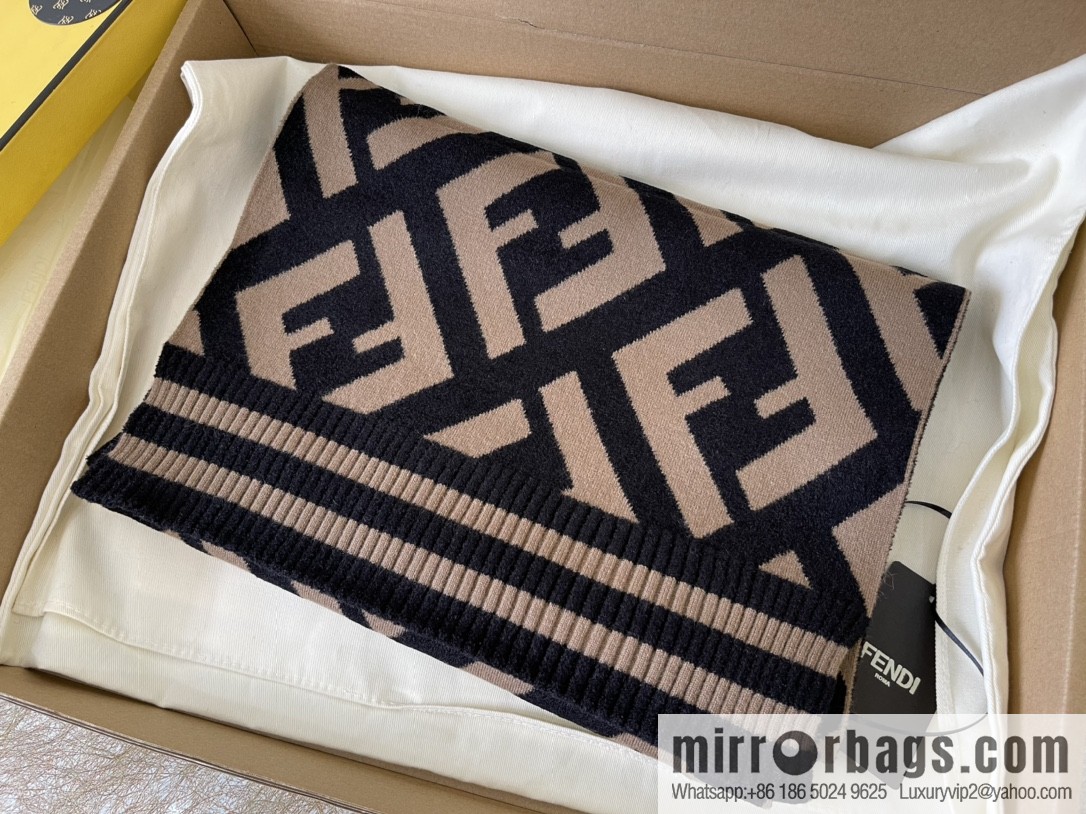 FENDI Fendi FF pattern jacquard woven scarf FXT251