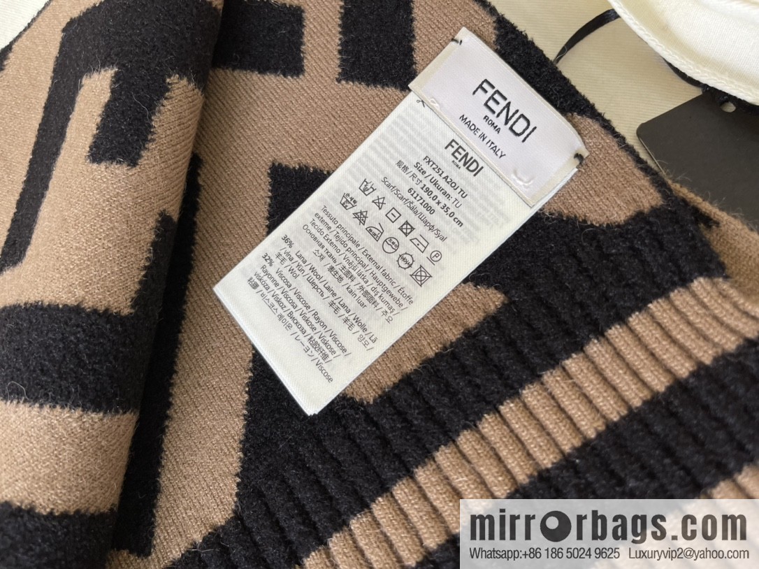 FENDI Fendi FF pattern jacquard woven scarf FXT251