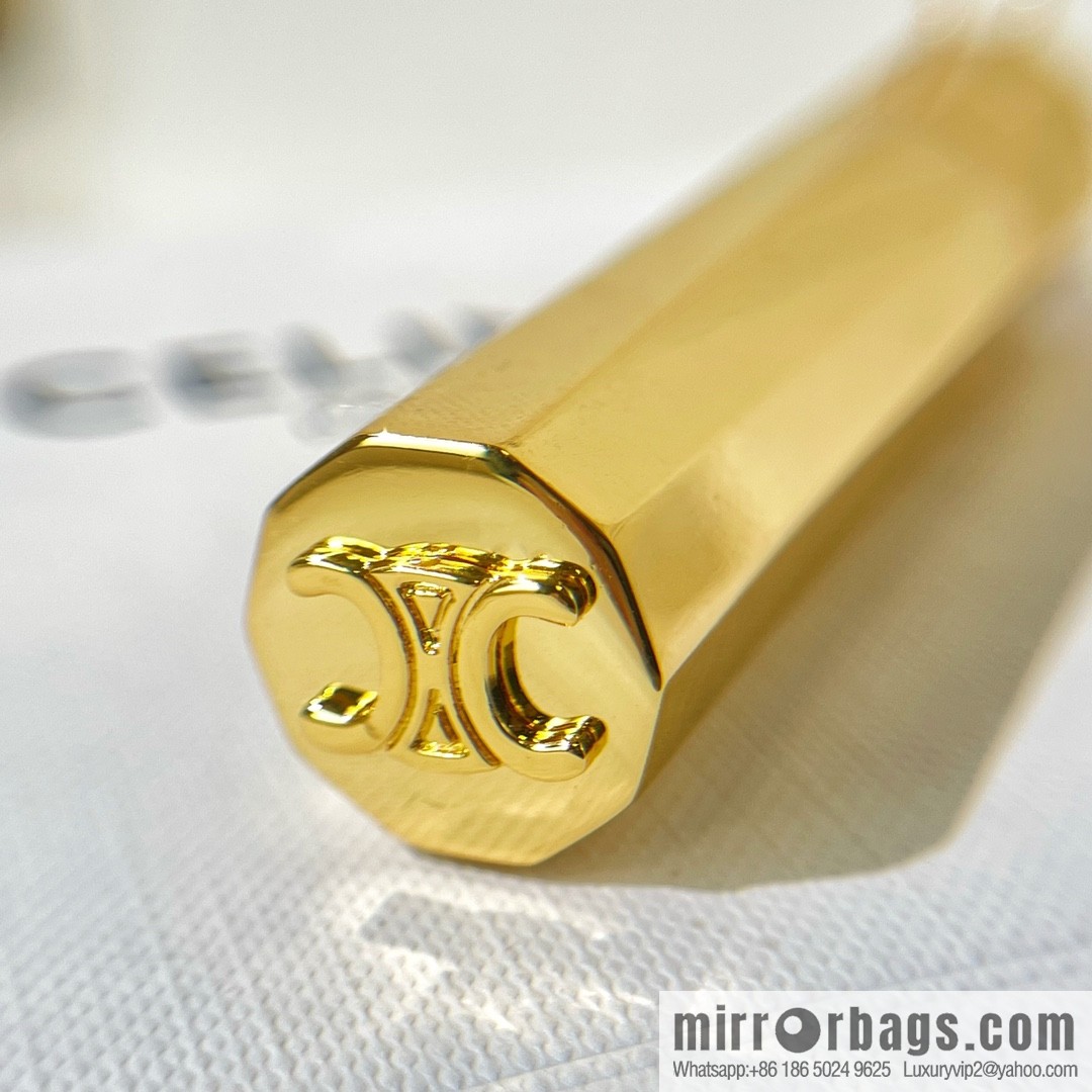 Celine gold bottle necklace