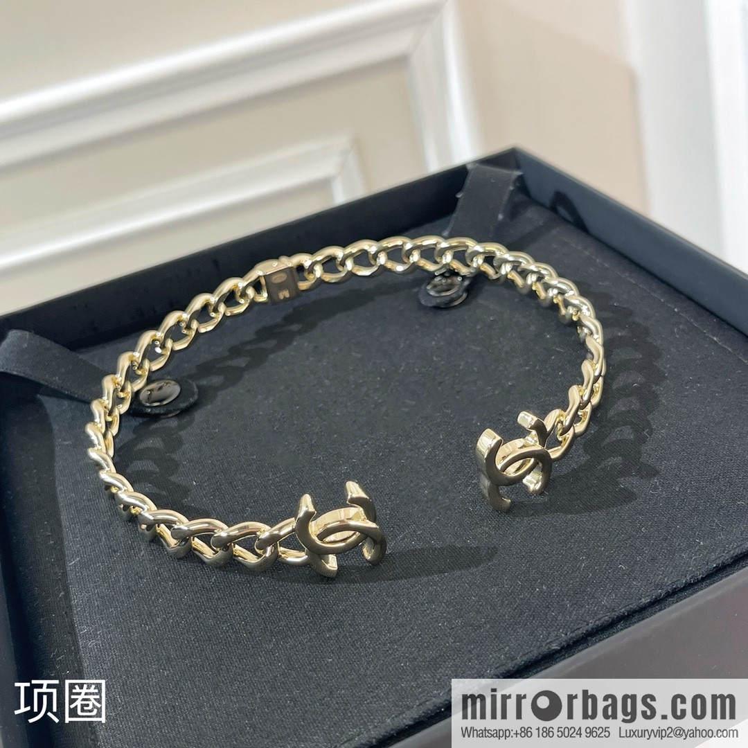 New ☑️ Chanel double c smooth open choker necklace