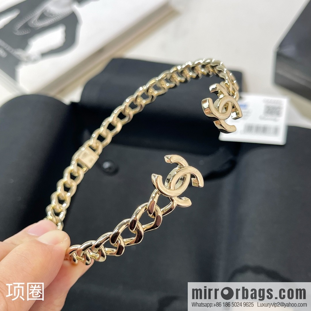 New ☑️ Chanel double c smooth open choker necklace