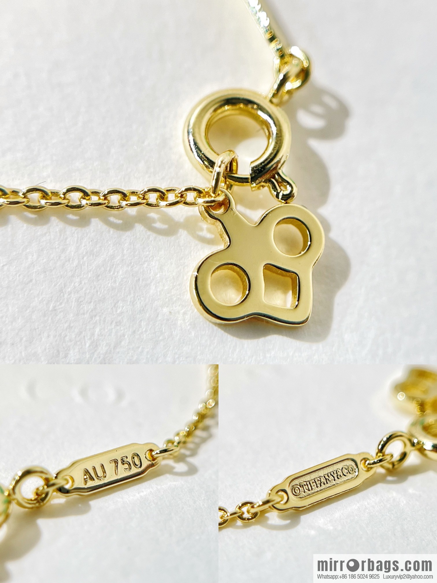 TIFFANY & CO. Tiffany & Co. [Chinese New Year Limited Edition] Fleur de Lis key pendant necklace