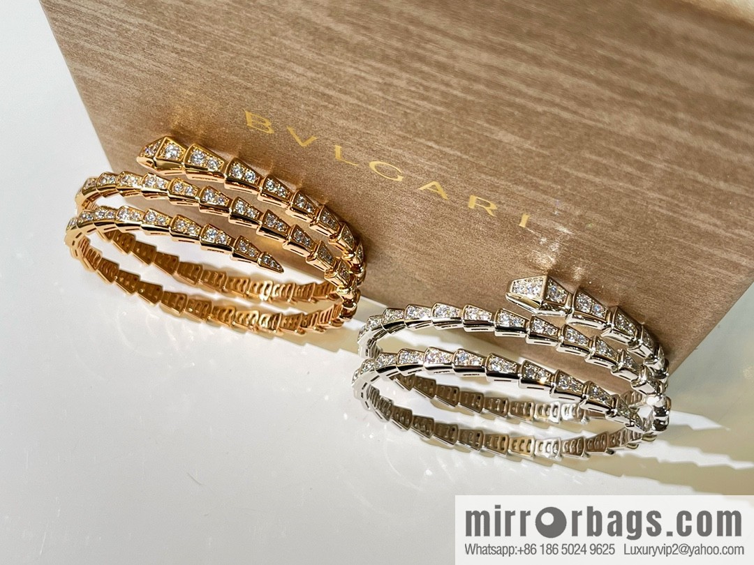BVLGARI Bulgari Full Diamond Snake Bone Bracelet Bracelet