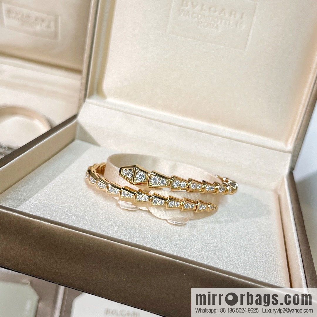 BVLGARI Bulgari Full Diamond Snake Bone Bracelet Bracelet