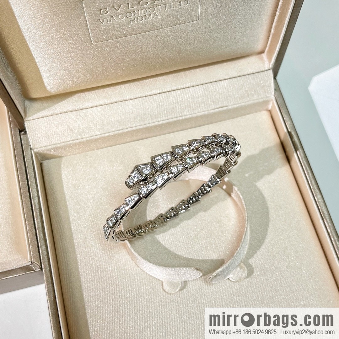 BVLGARI Bulgari Full Diamond Snake Bone Bracelet Bracelet