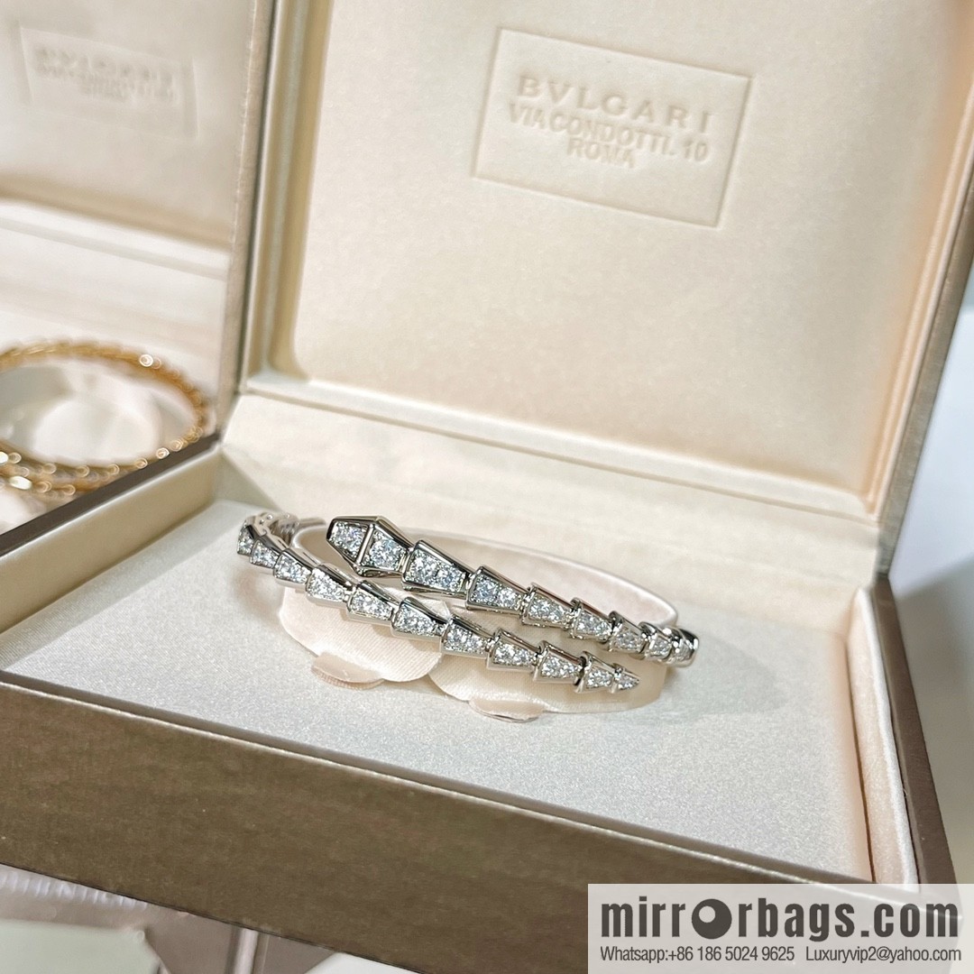 BVLGARI Bulgari Full Diamond Snake Bone Bracelet Bracelet