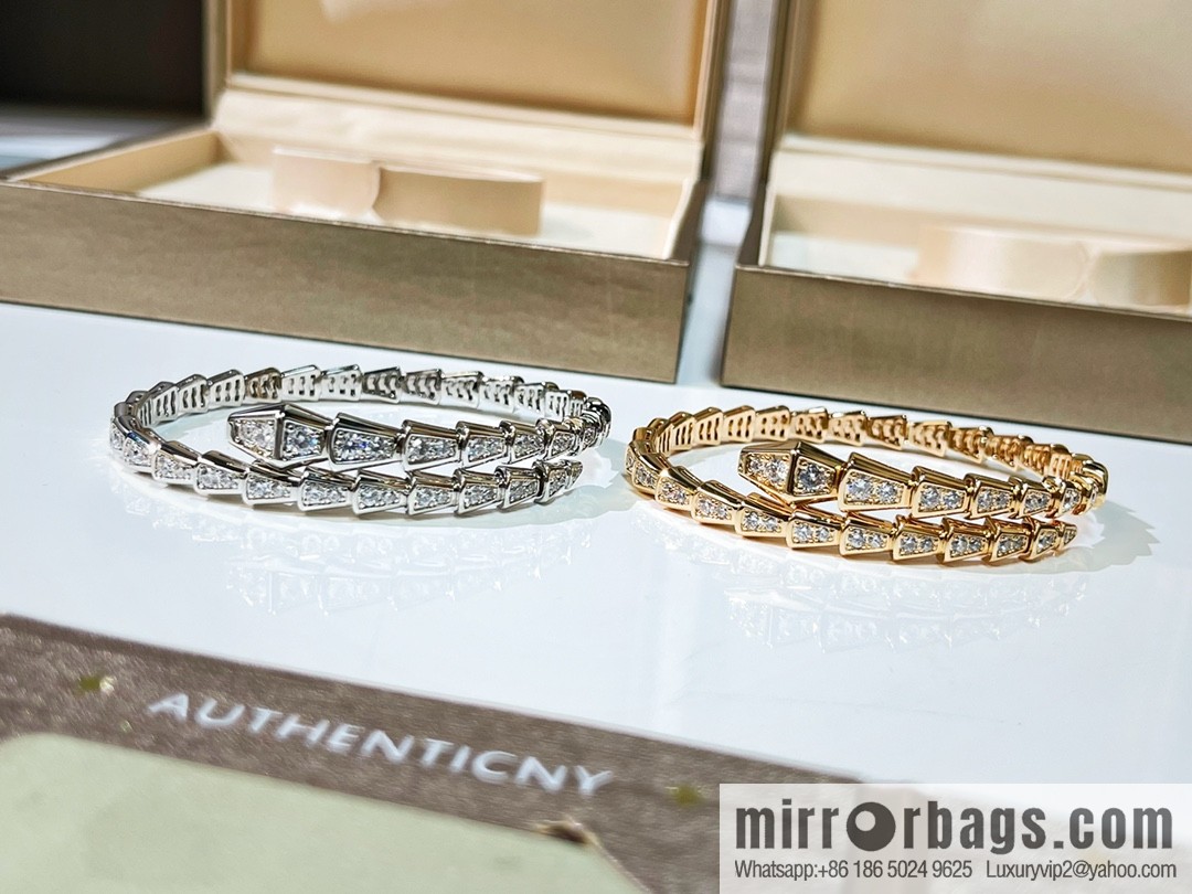 BVLGARI Bulgari Full Diamond Snake Bone Bracelet Bracelet