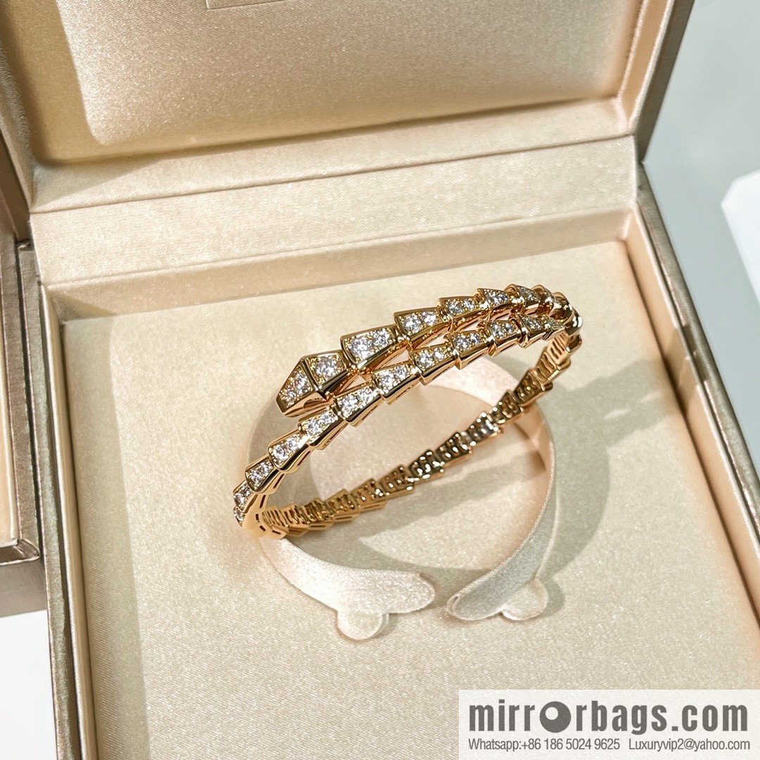 BVLGARI Bulgari Full Diamond Snake Bone Bracelet Bracelet
