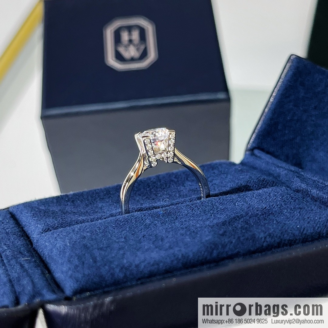 Harry Winston HW Full Diamond W Diamond Ring Diamond Ring