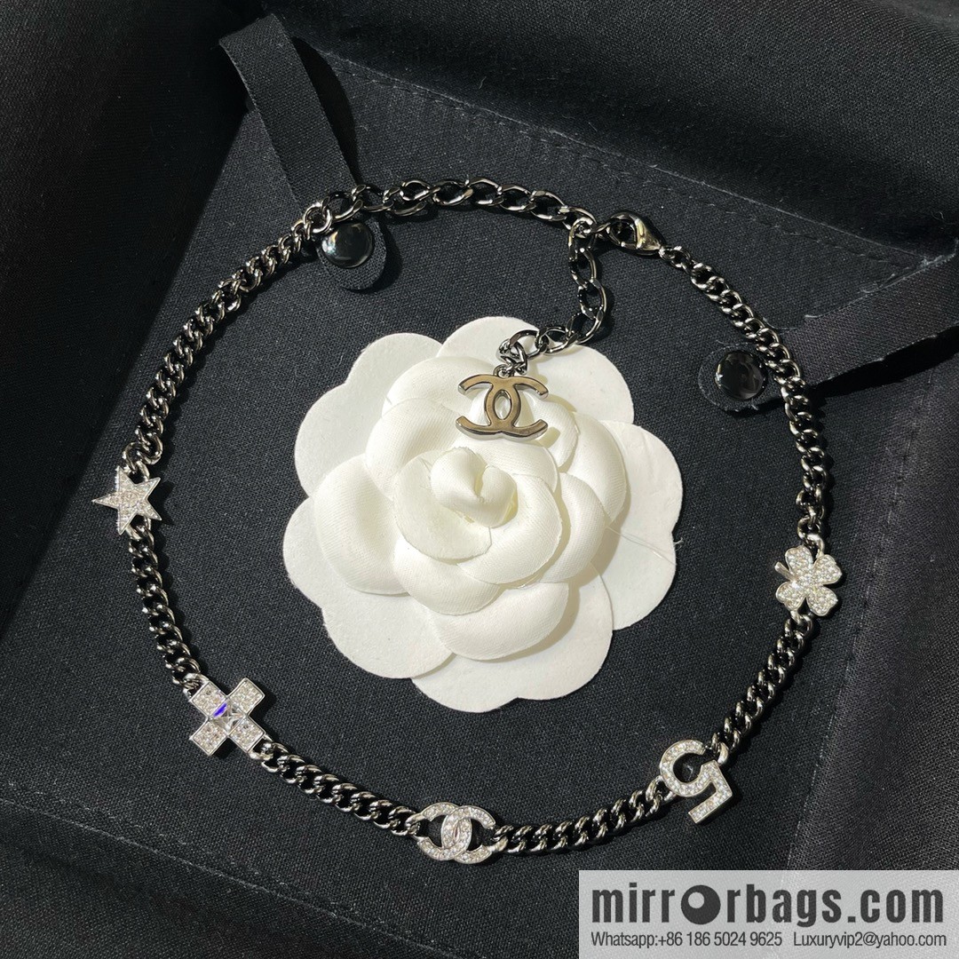 New ☑️ Chanel choker gun black necklace
