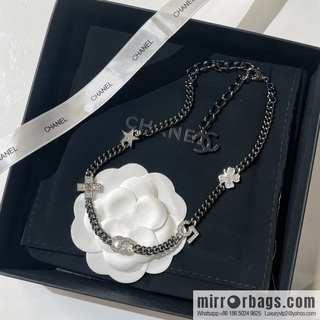 New ☑️ Chanel choker gun black necklace