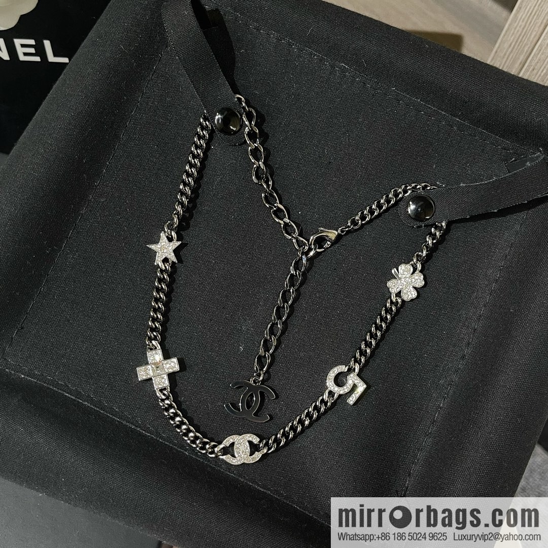 New ☑️ Chanel choker gun black necklace
