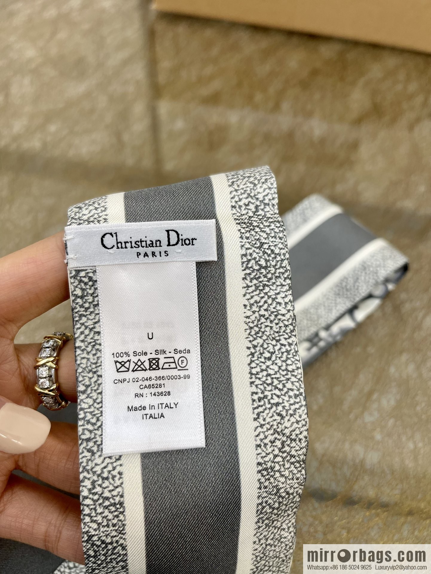 Dior Mitzah Twilly Silk Scarf