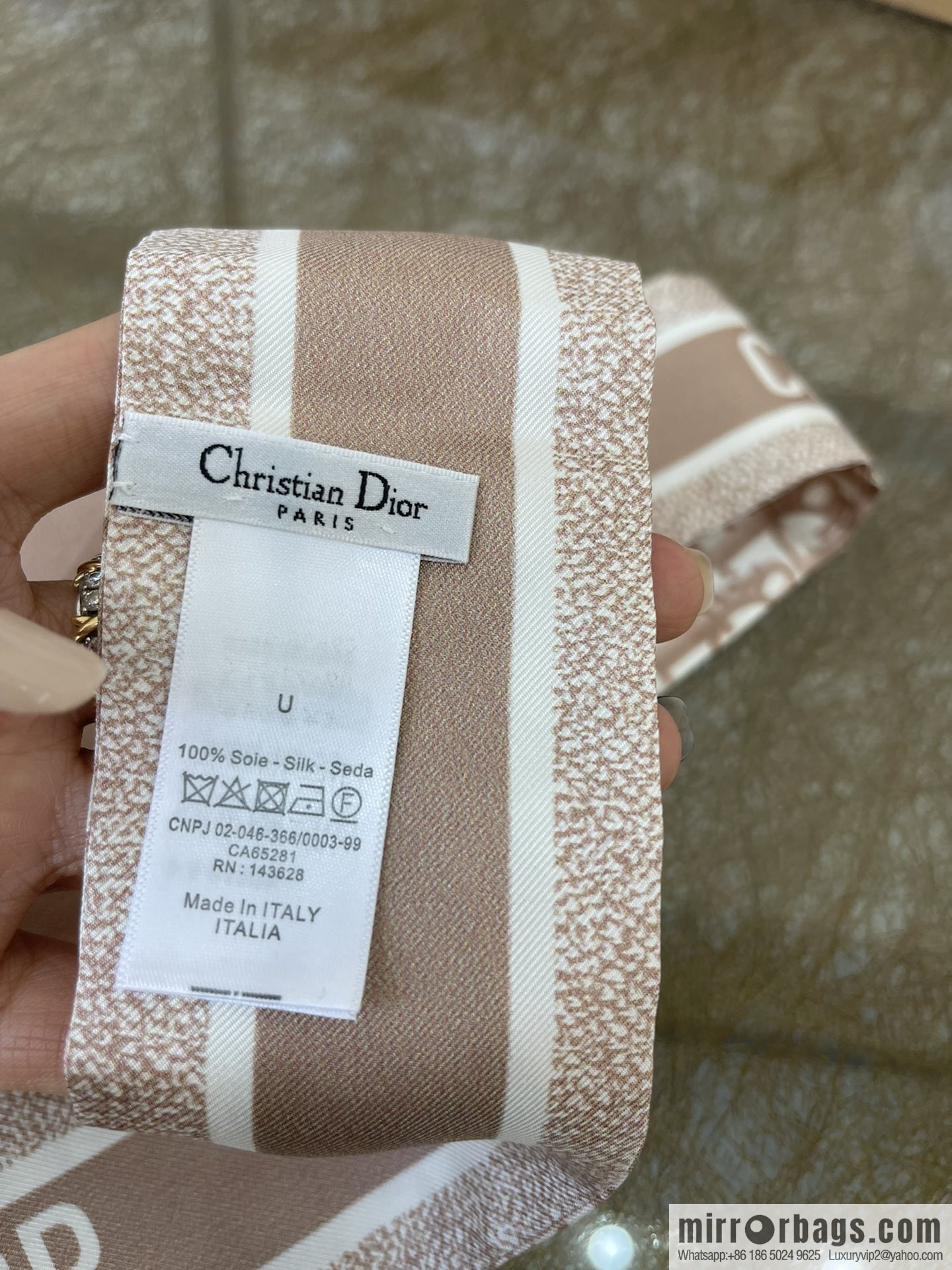 Dior Mitzah Twilly Silk Scarf