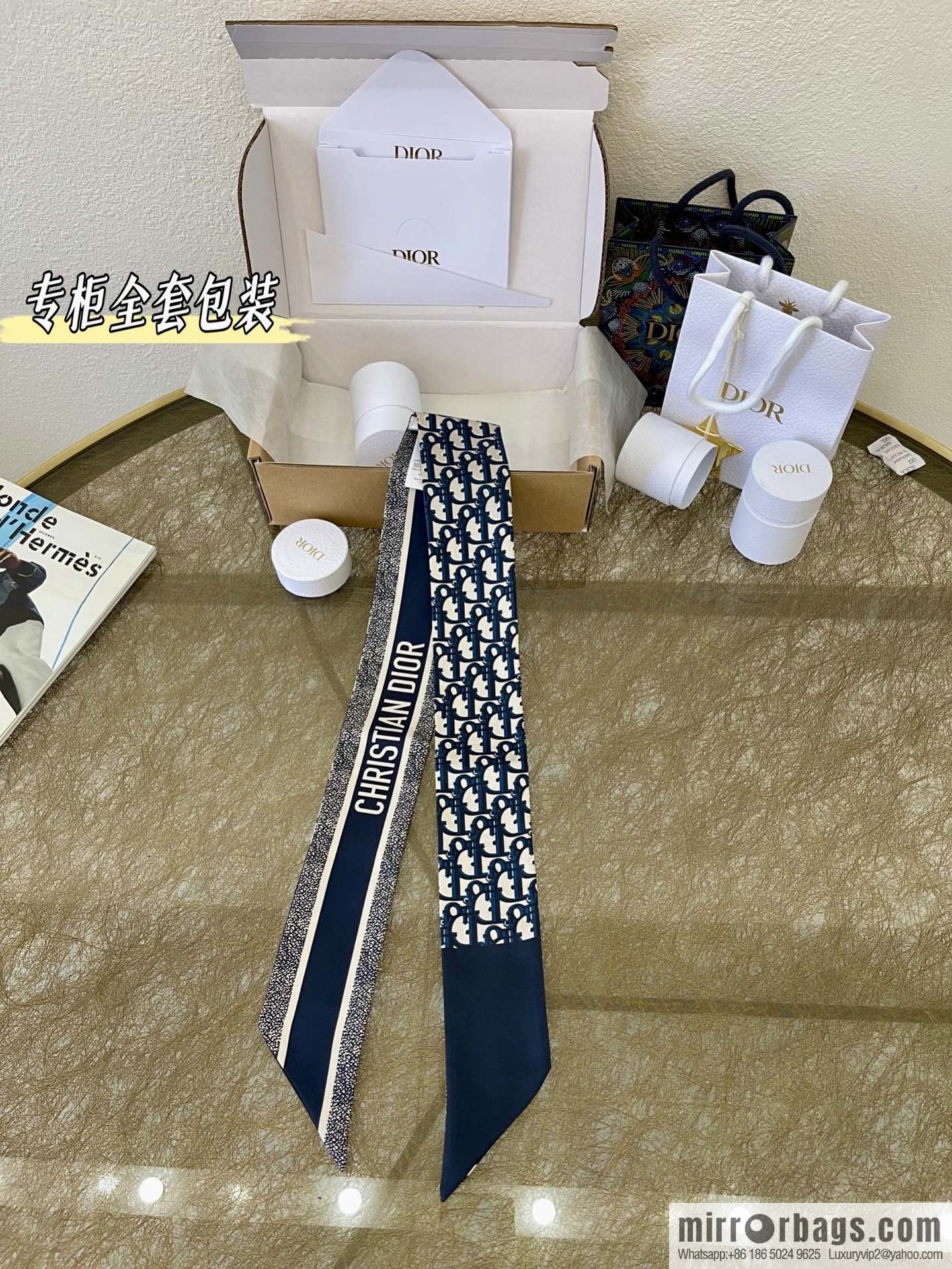 Dior Mitzah Twilly Silk Scarf