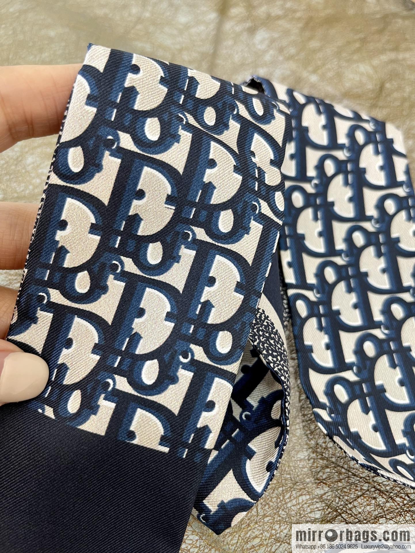 Dior Mitzah Twilly Silk Scarf