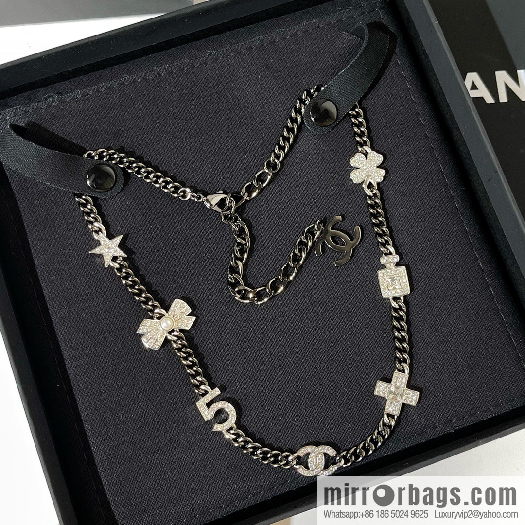 New ☑️ Chanel choker gun black necklace