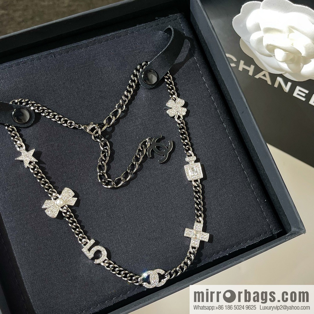 New ☑️ Chanel choker gun black necklace