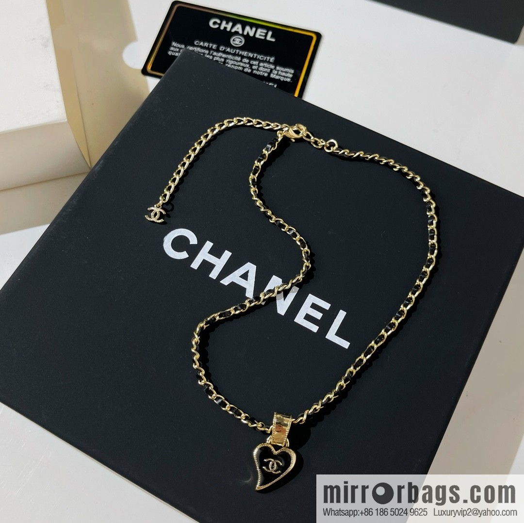 New ☑️ Chanel double c heart of spades necklace
