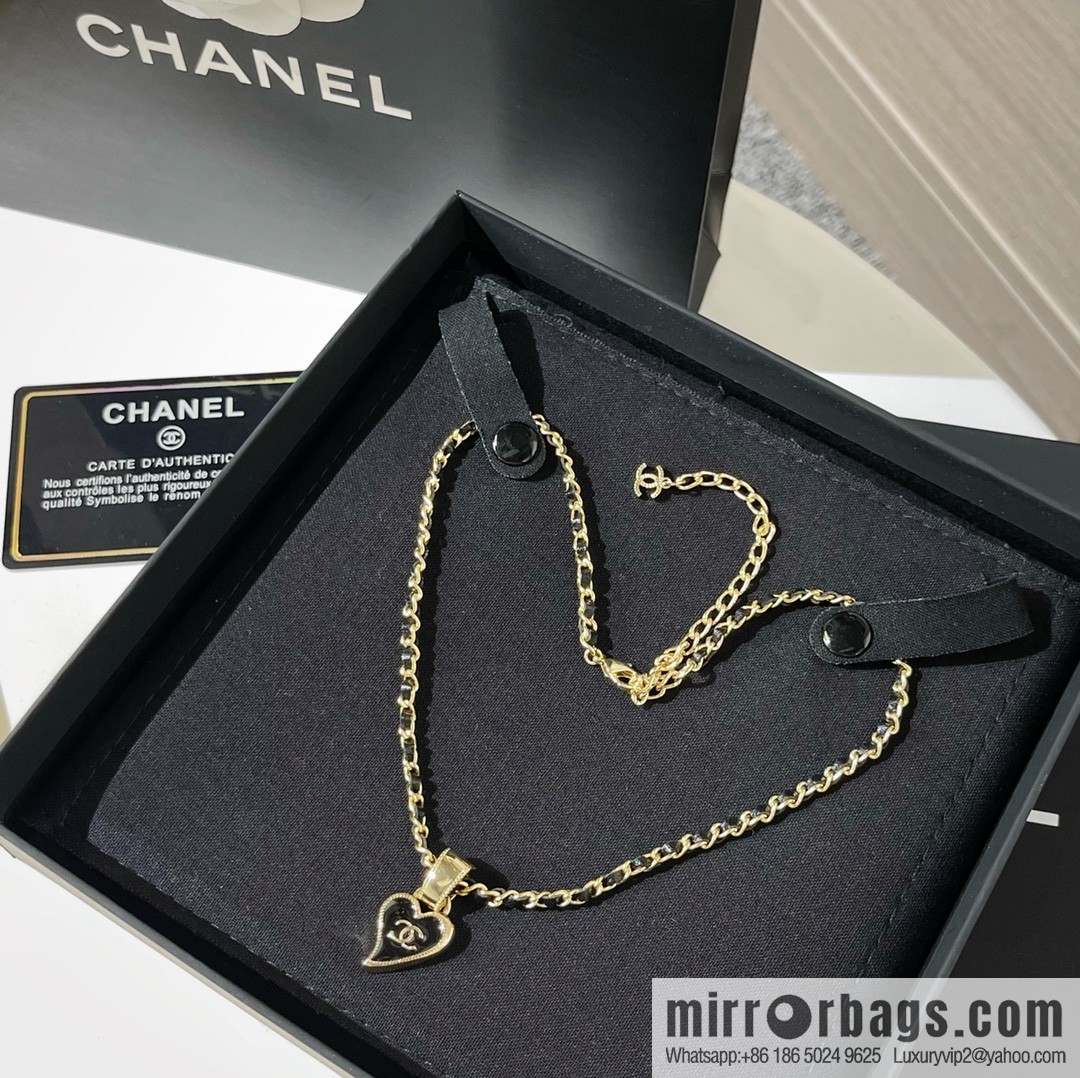 New ☑️ Chanel double c heart of spades necklace