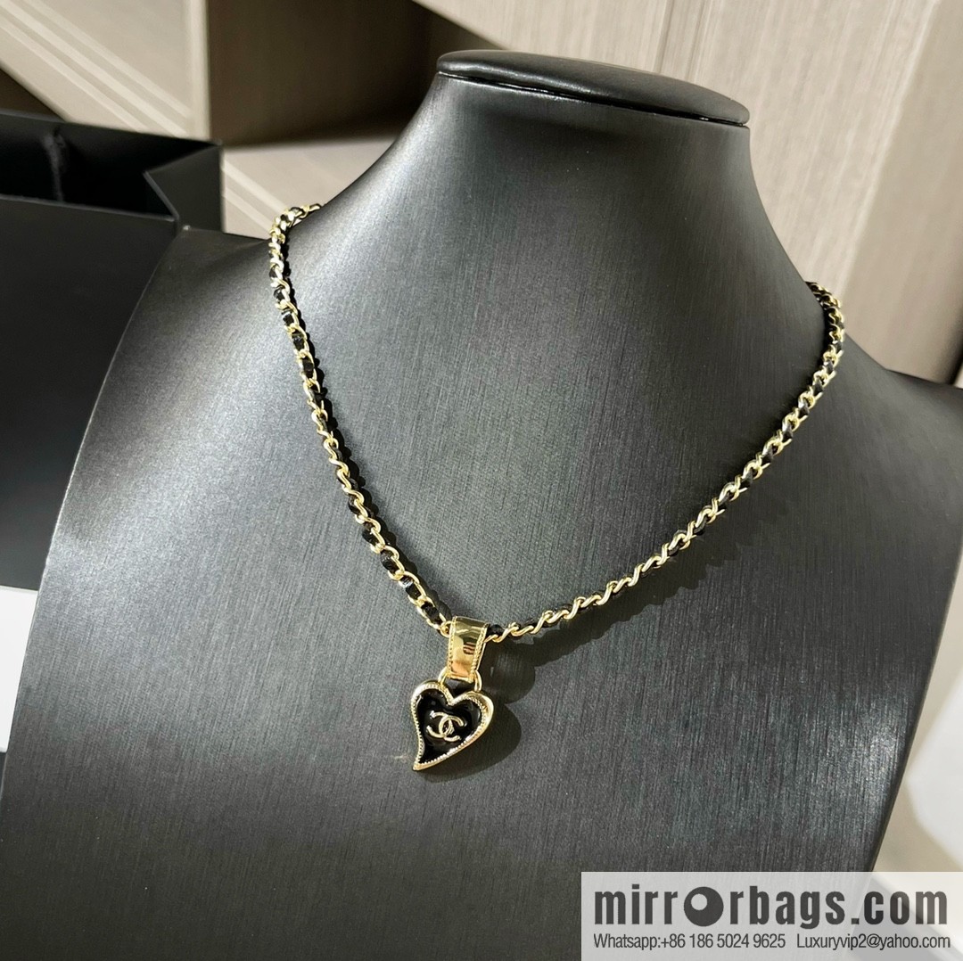New ☑️ Chanel double c heart of spades necklace