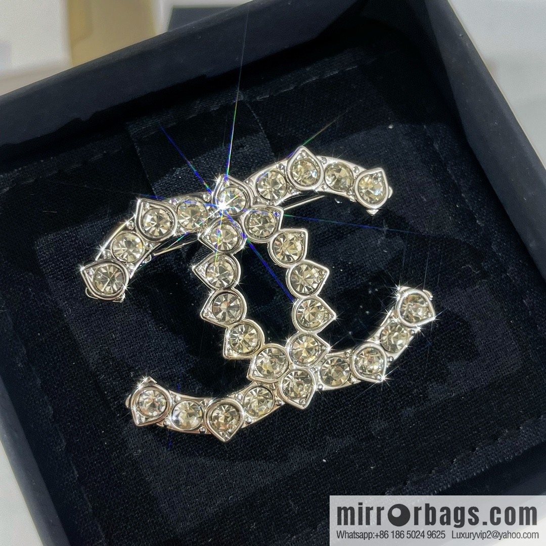 New ☑️ Chanel double c full diamond brooch