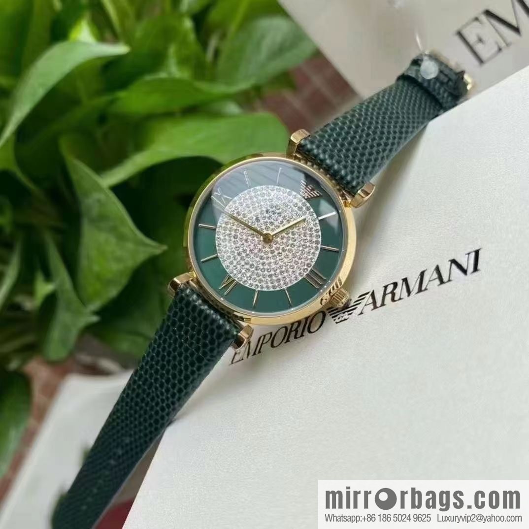 Produced by SJ, the original order (Emporio Armani) Gypsy watch, dark green belt, fashionable and casual quartz women's watch
