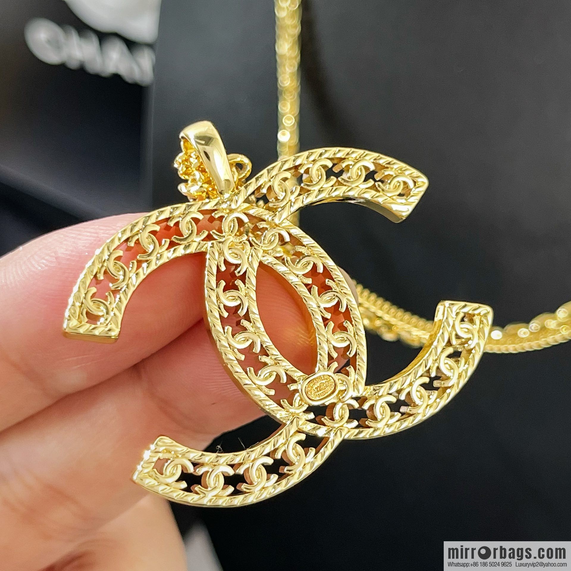 New ☑️ Chanel double layer double c cut-out necklace