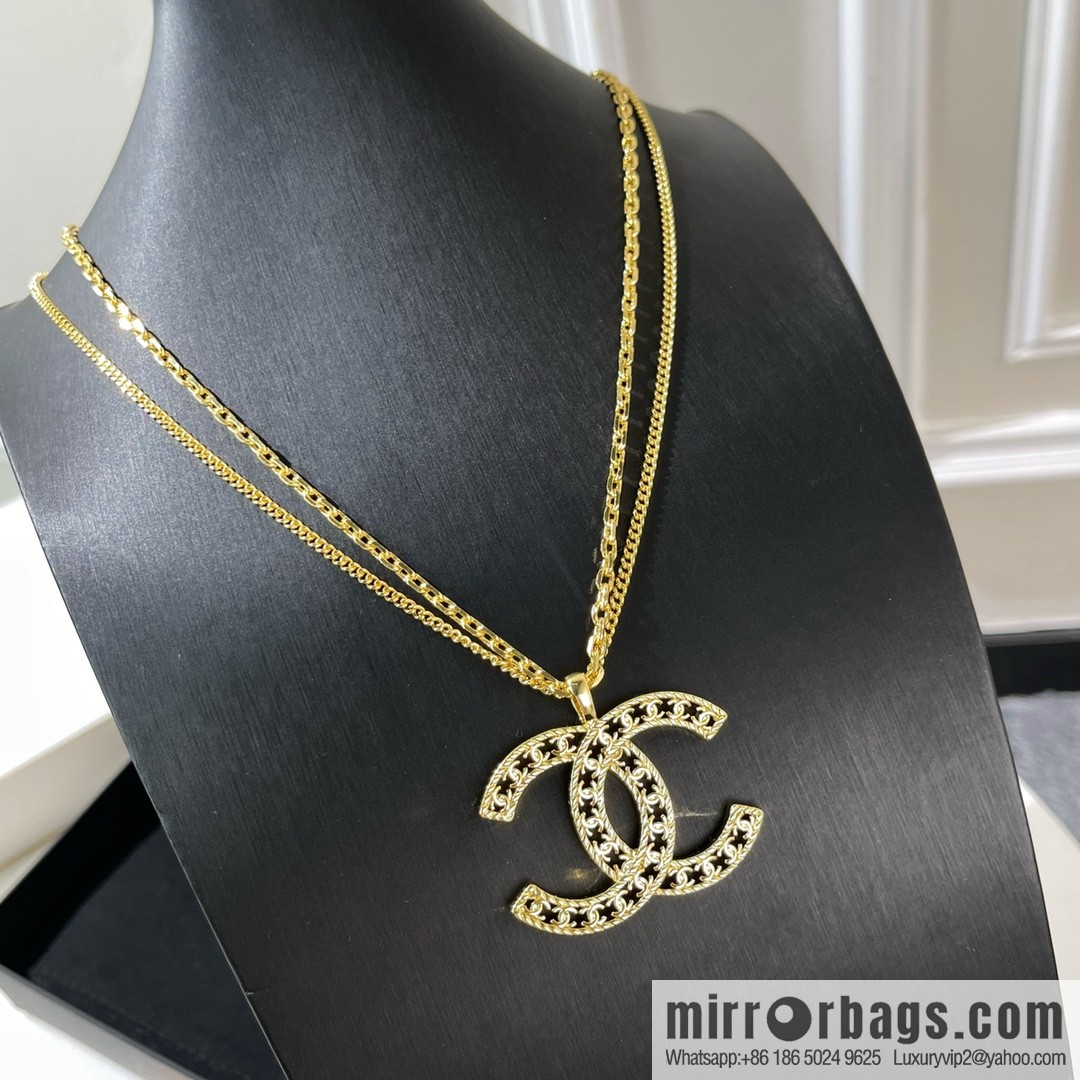 New ☑️ Chanel double layer double c cut-out necklace