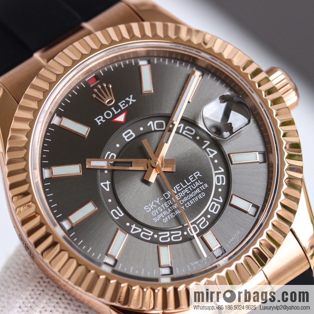 H8 Rolex Sky-Dweller Skywalker Rolex Ring Command Triangle Pit Pattern