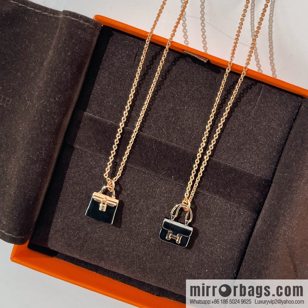 New ☑️ Hermès HERMES black necklace