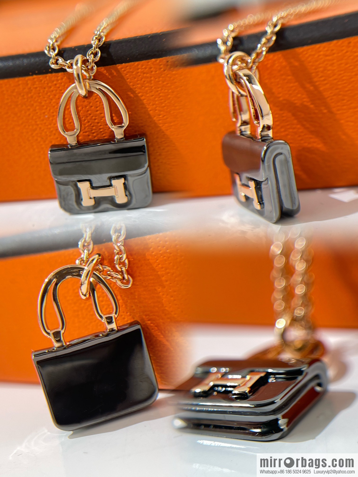 New ☑️ Hermès HERMES black necklace