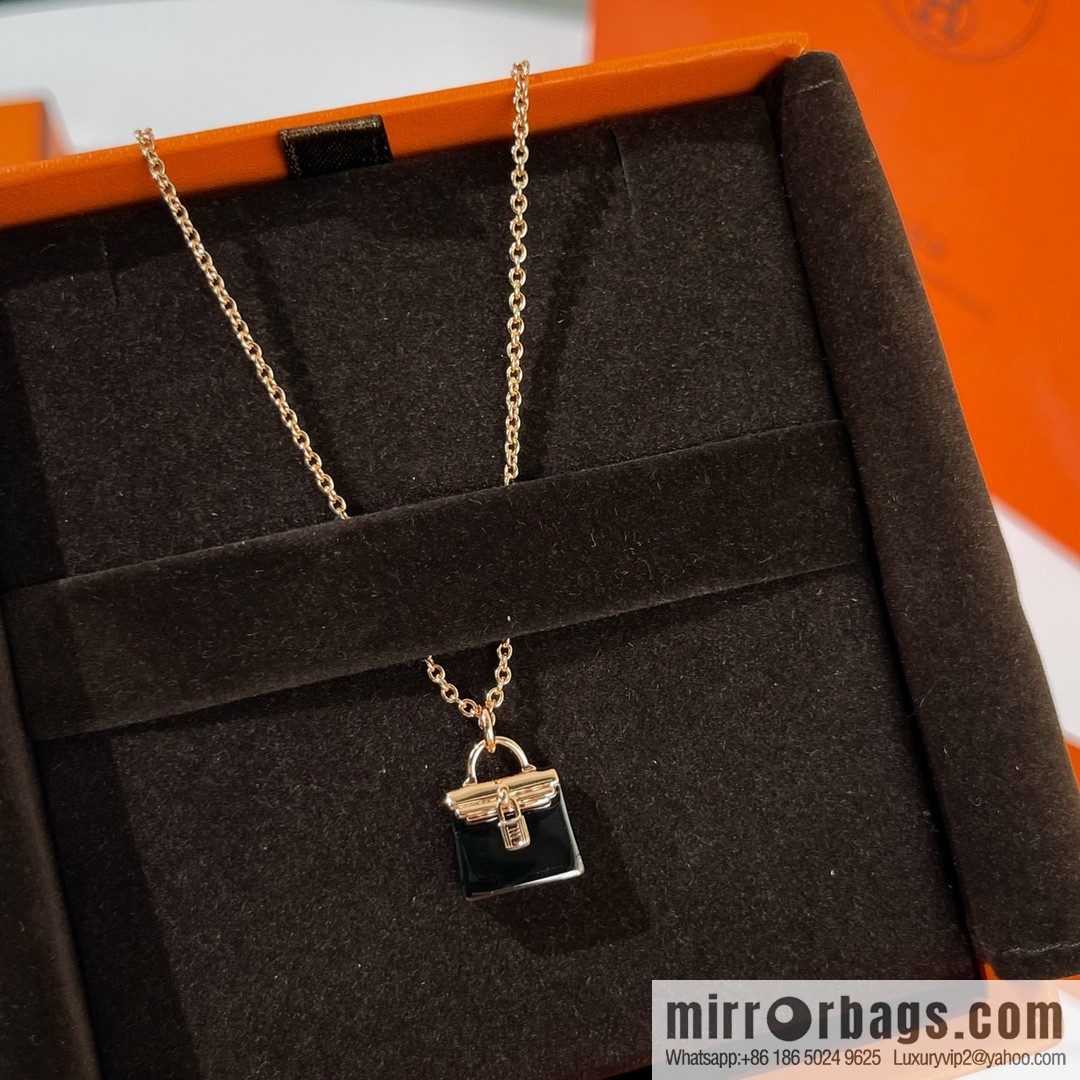 New ☑️ Hermès HERMES black necklace