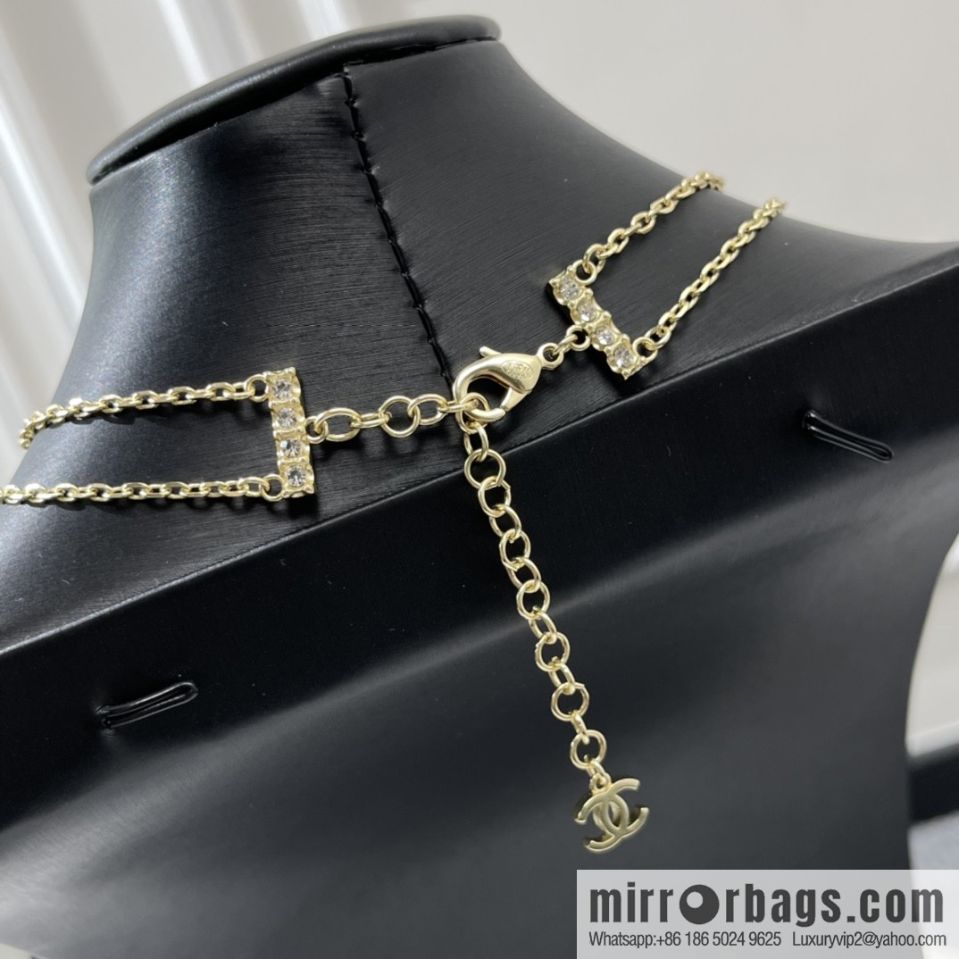 New ☑️ Chanel gold double c star bracelet necklace