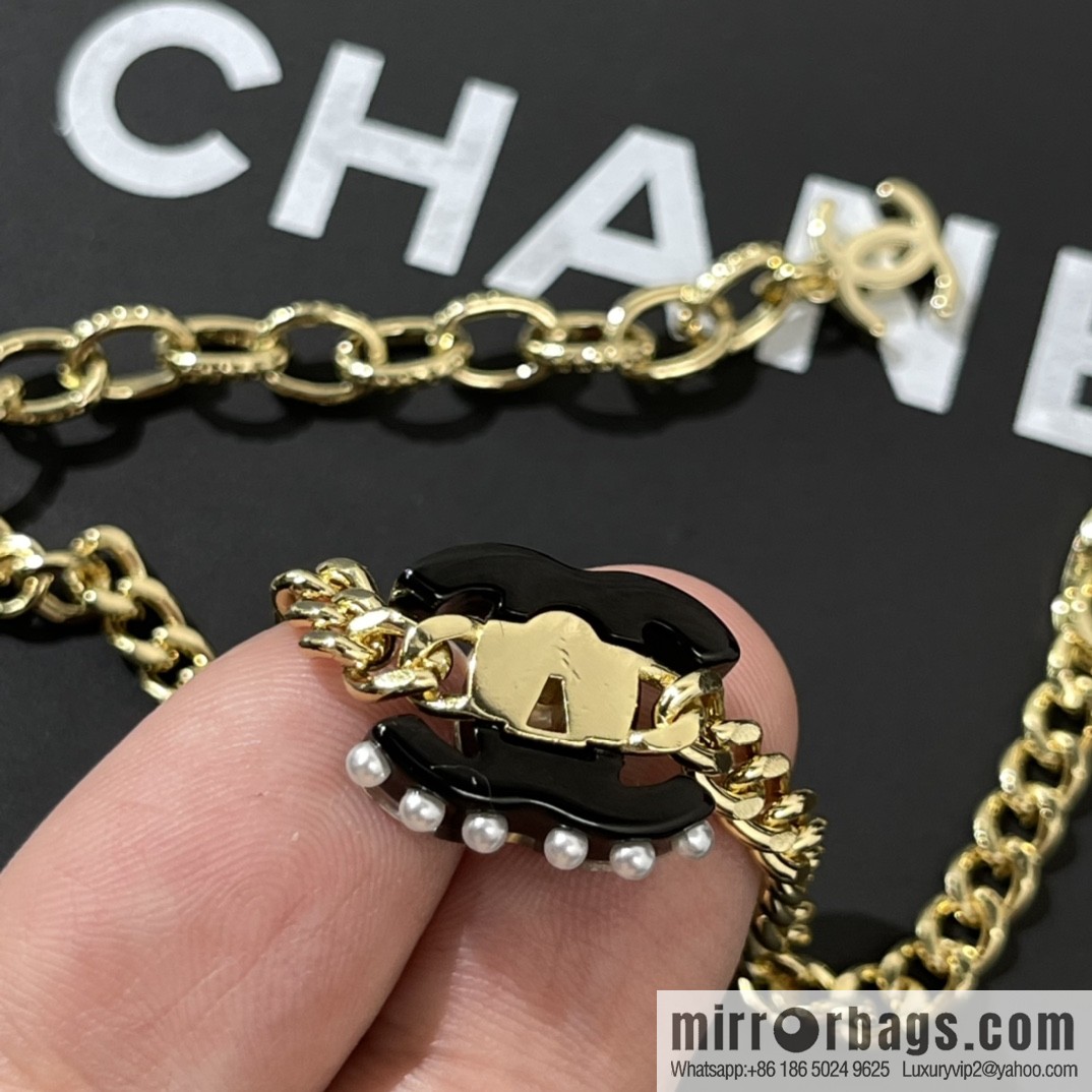 New ☑️ Chanel acrylic pearl necklace bracelet