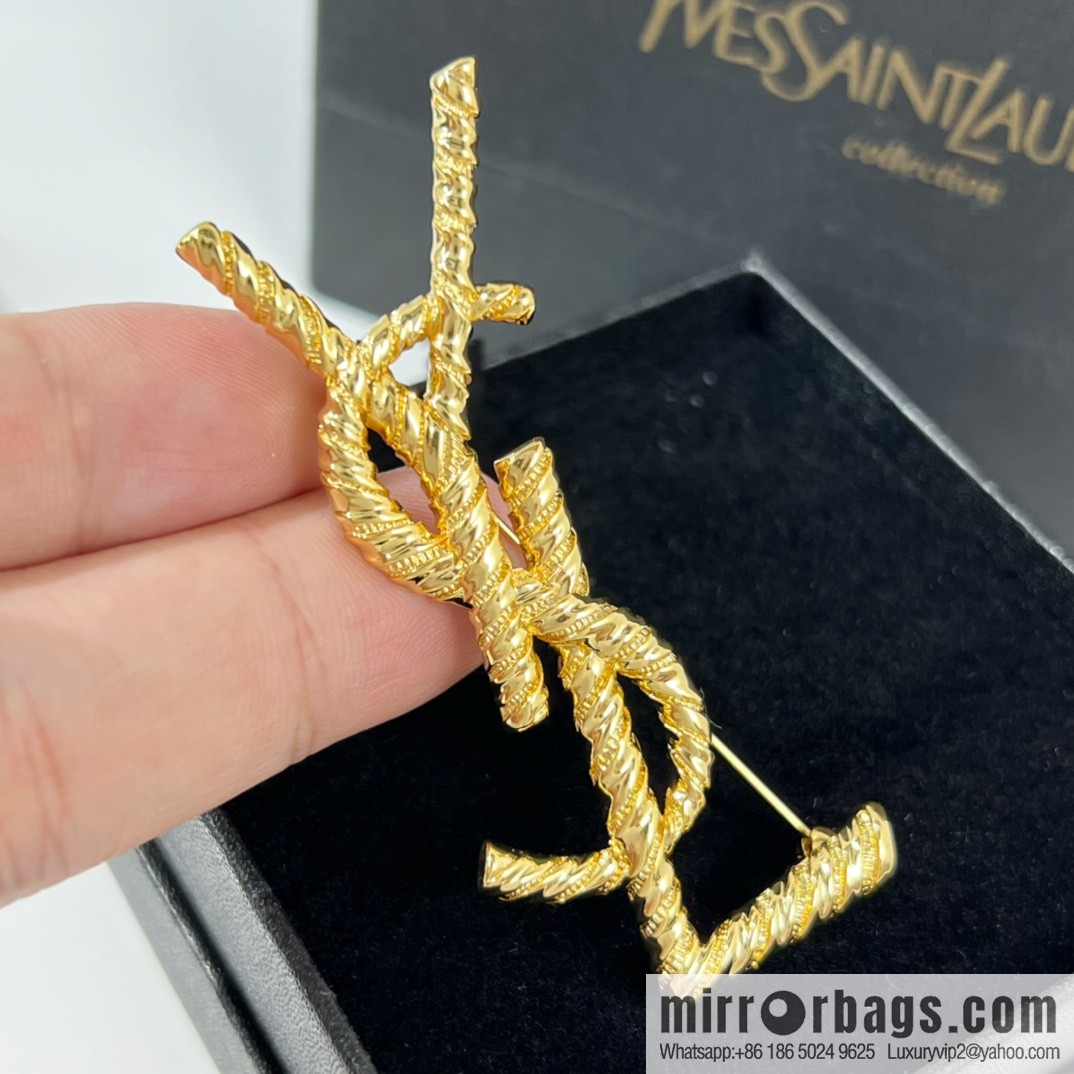 Saint Laurent YSL brooch