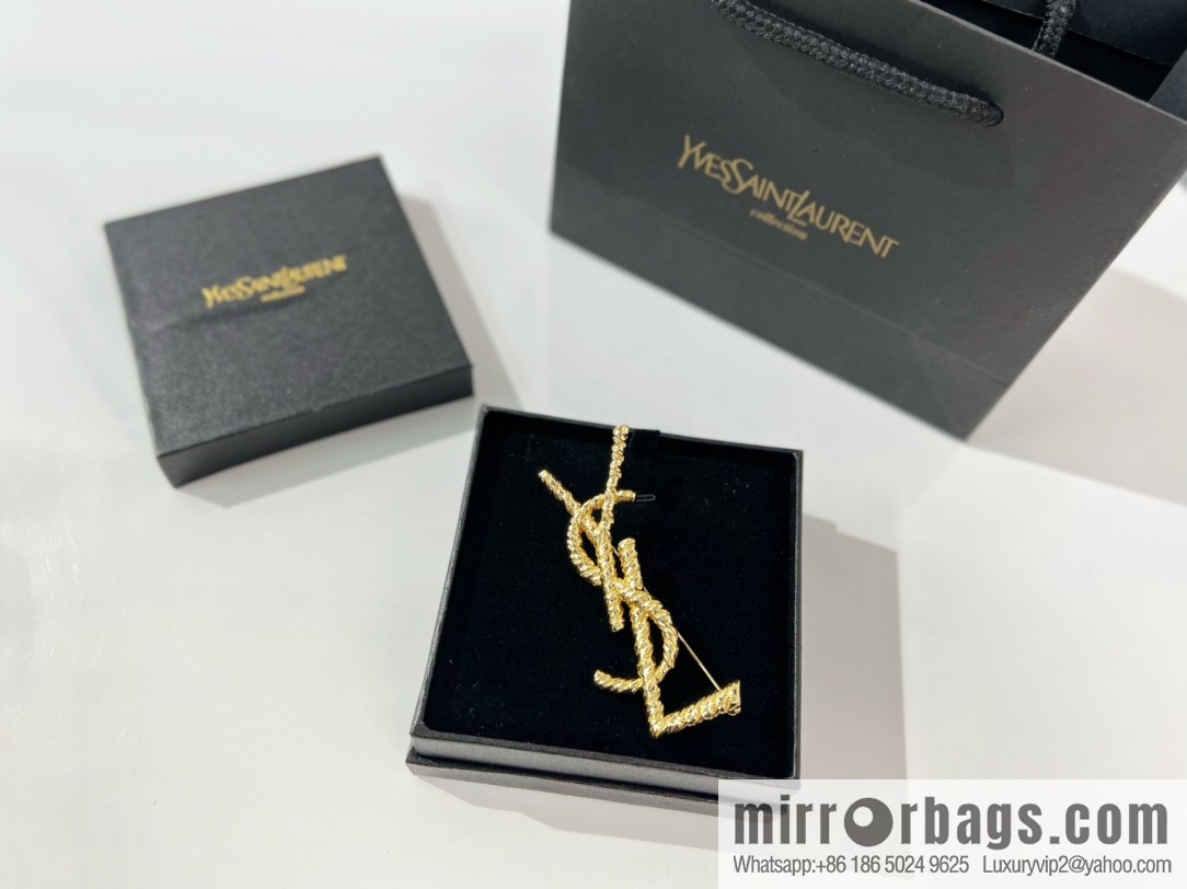 Saint Laurent YSL brooch