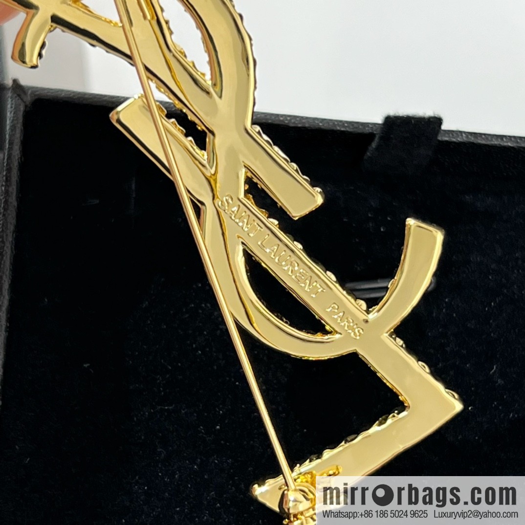 Saint Laurent YSL brooch