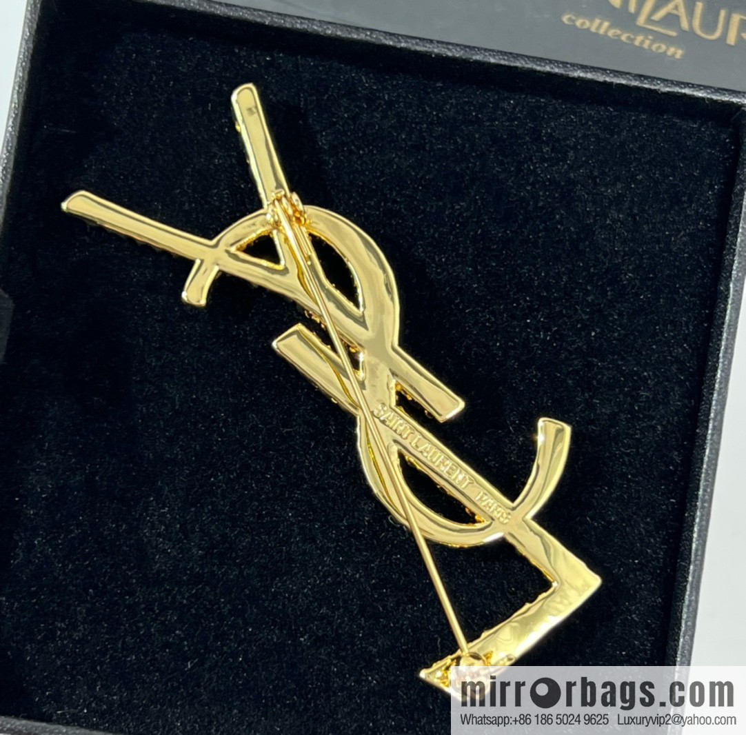 Saint Laurent YSL brooch