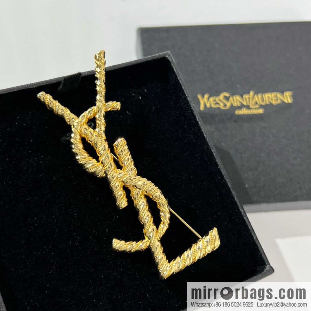 Saint Laurent YSL brooch