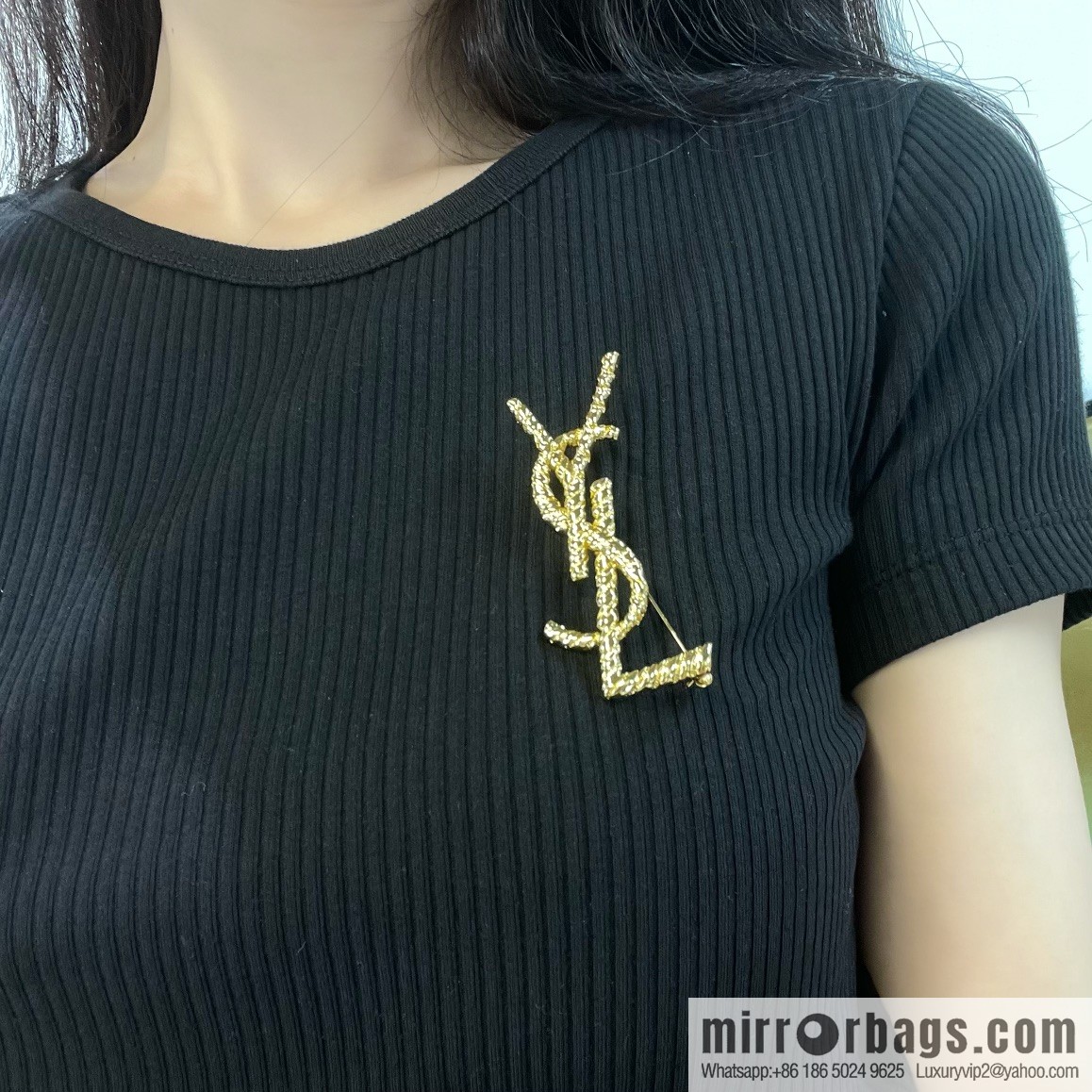 Saint Laurent YSL brooch